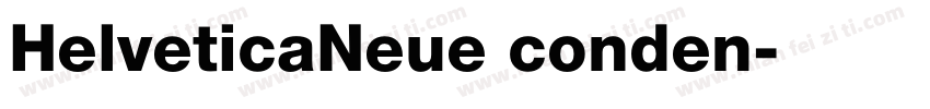 HelveticaNeue conden字体转换